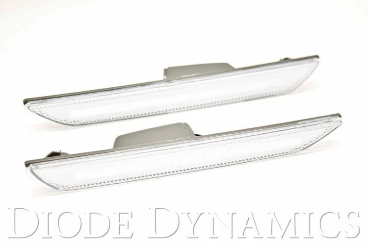 Pair Clear LED Rear Side Marker Lights for Ford Mustang (2015–2020)