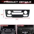 Carbon Fiber Look Console AC Climate Control Panel Cover for Honda CR-V (2017-2022)