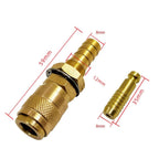 8mm Brass Hose Quick Connector for Gas Water (No specific )