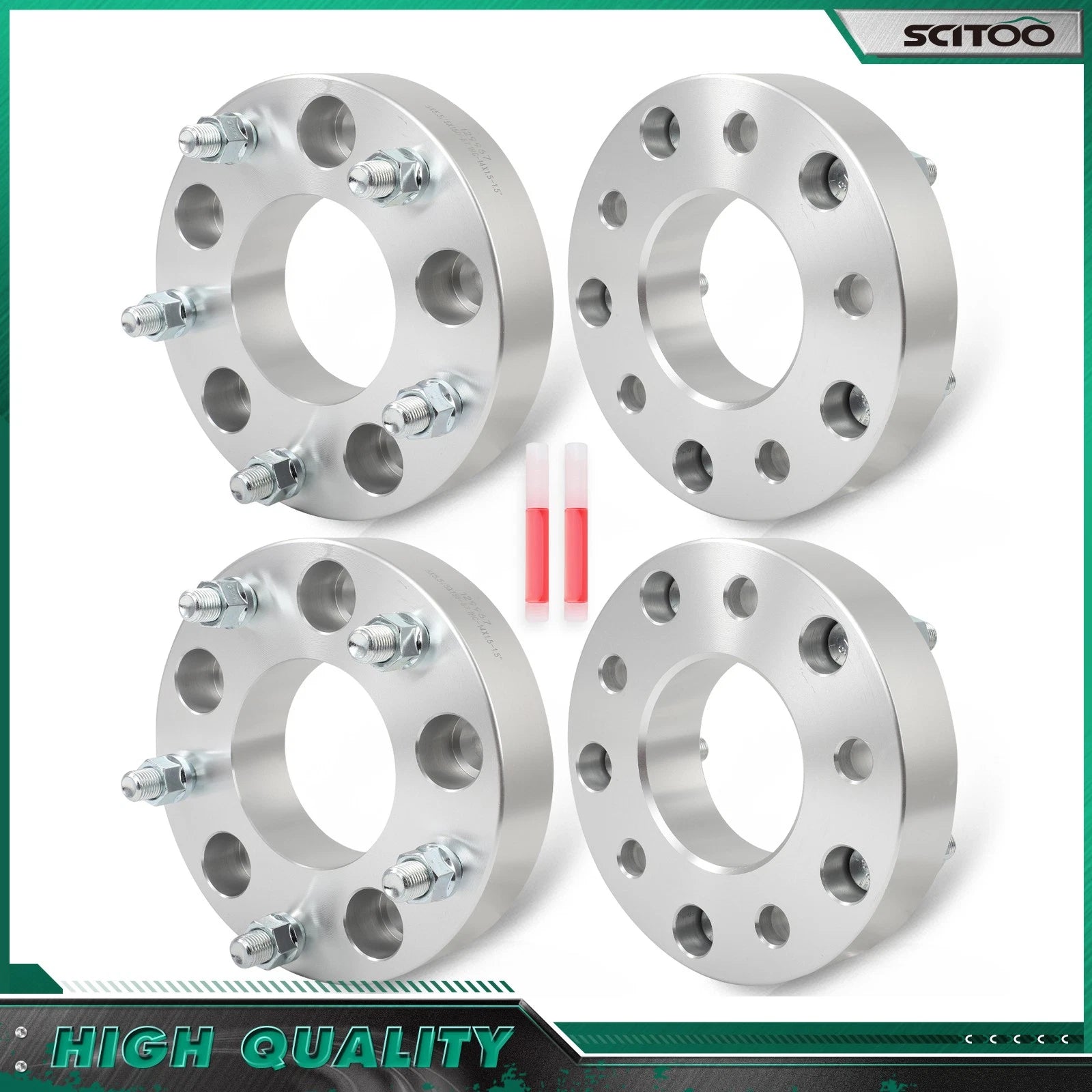 Set of 4 Wheel Adapters 5x5.5 to 5x150 1.5" M14x1.5 for Ram 1500 Classic (2019–2024)