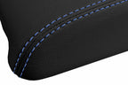 Leather Console Lid Armrest Cover for Land Rover Evoque (2012–2017) Blue Stitch