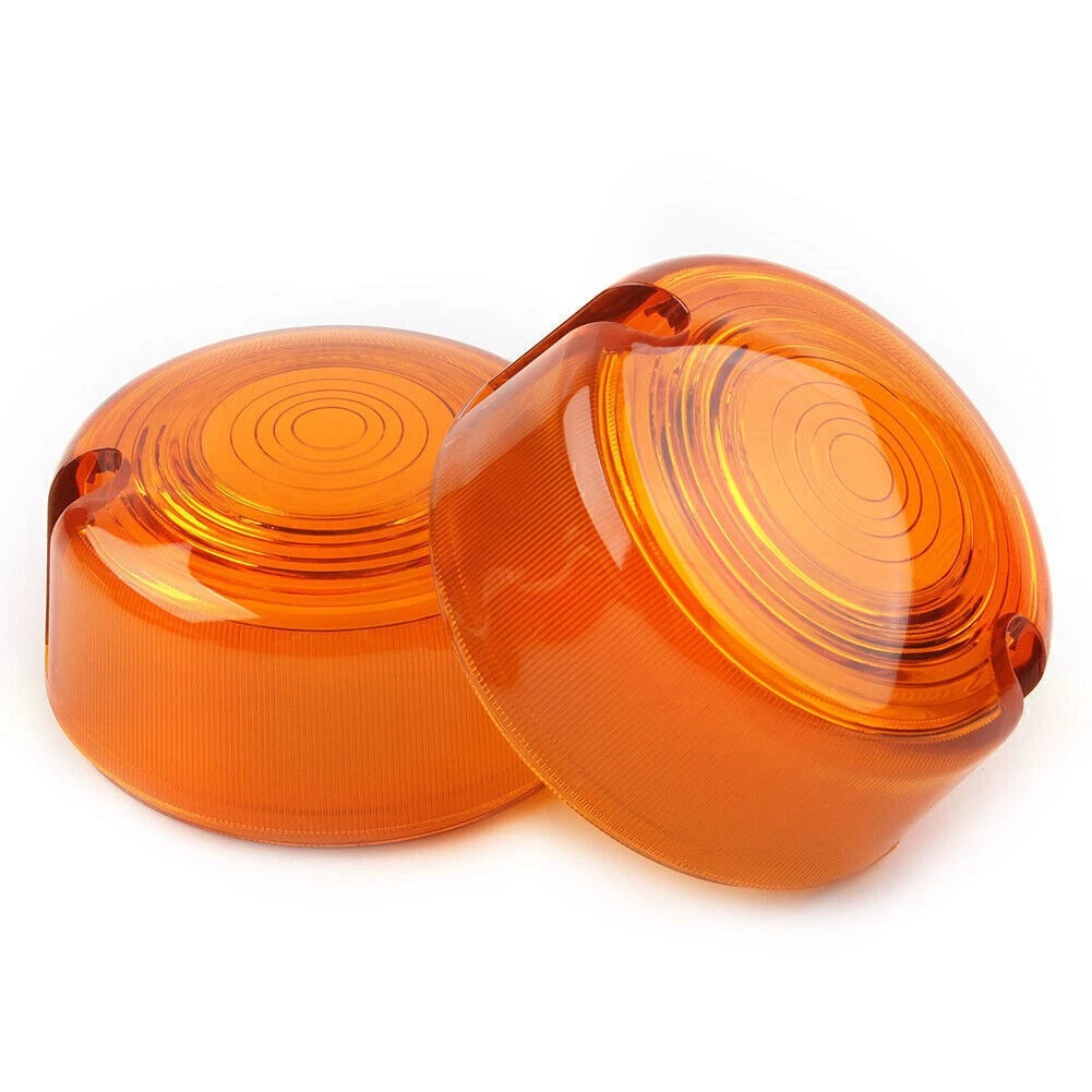 Amber Turn Signal Lens Cover for Harley Dyna FXD FXR Sportster XLH 883 1200 FXST