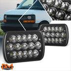 Set of 2 LED Headlights for Express Savana E150 F250 C/K1500-3500 (1984–2020)
