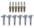 Set of 6 Ignition Coils for Hyundai Kia V6 (Denso Iridium Power)