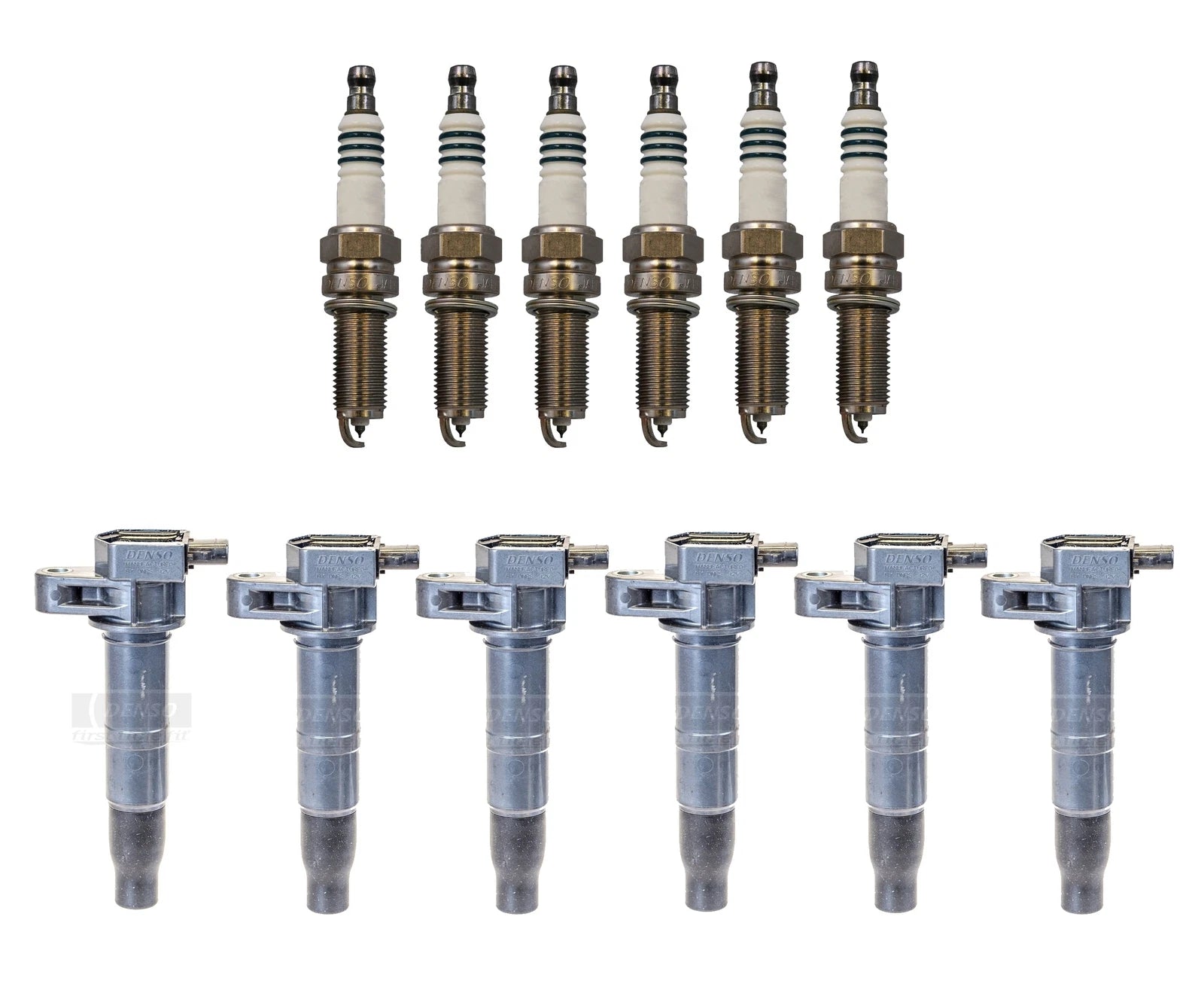 Set of 6 Ignition Coils for Hyundai Kia V6 (Denso Iridium Power)