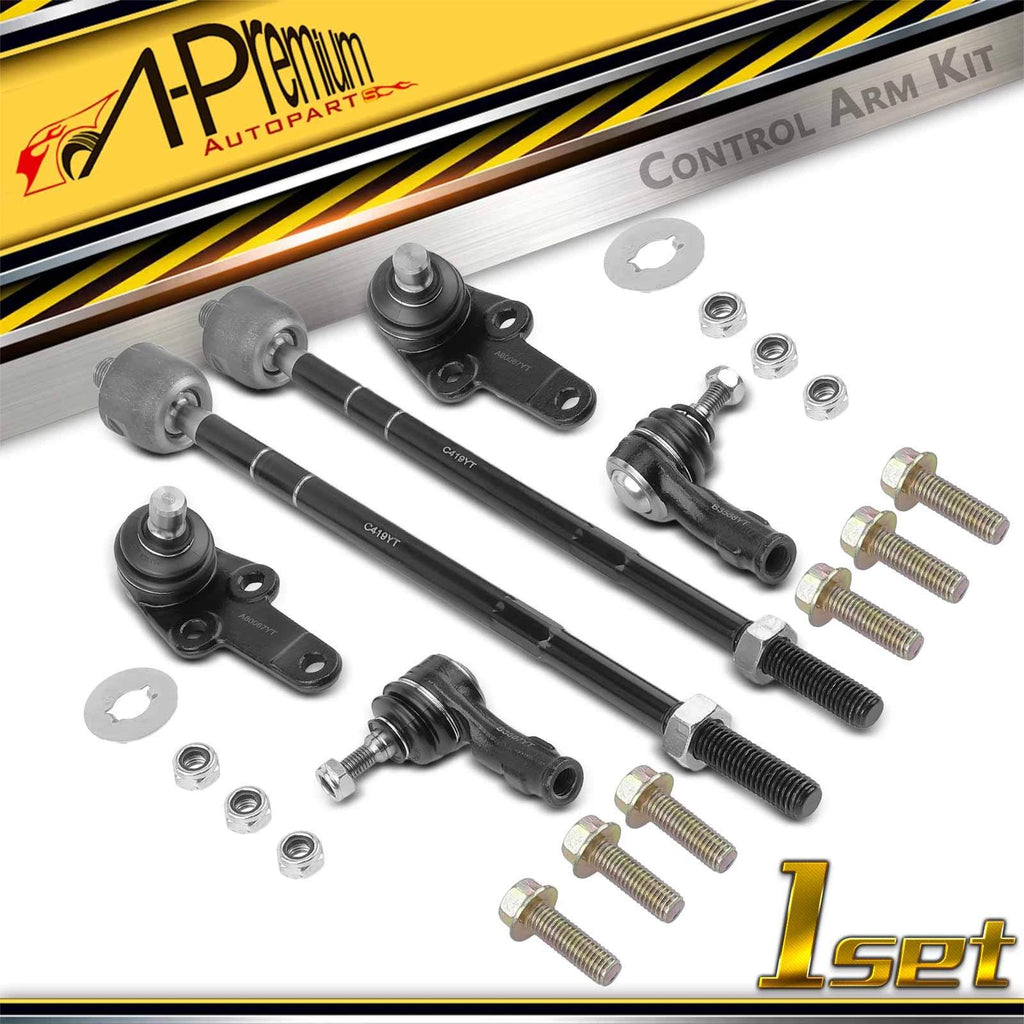 6x Front Lower Ball Joint Tie Rod End for Ford Focus (2000–2004)