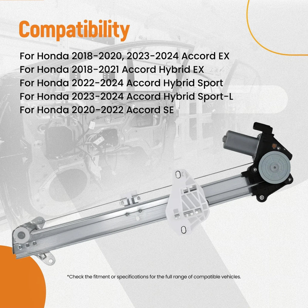 Power Window Regulator Assembly for Honda Accord (2018-2024)