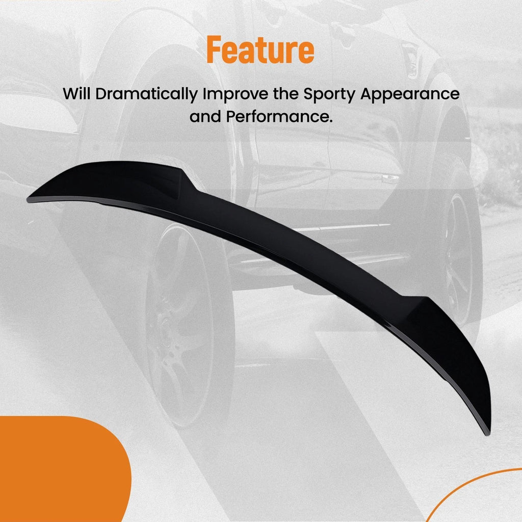 Black Rear Trunk Spoiler for Dodge Charger (2015–2023) ABS SRT Hellcat