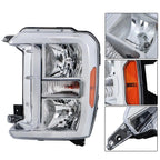 Set of 2 Halogen Headlights with Bulbs for Ford F-250 F-350 SuperDuty (2023–2026)