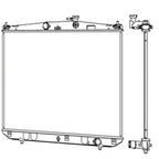 Replacement Radiator for Toyota Highlander (2014–2019)