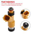Set of 4 Fuel Injectors 16460-MEE-D01, 16450-MEE-D01 for Honda CBR600RR (2005–2006)