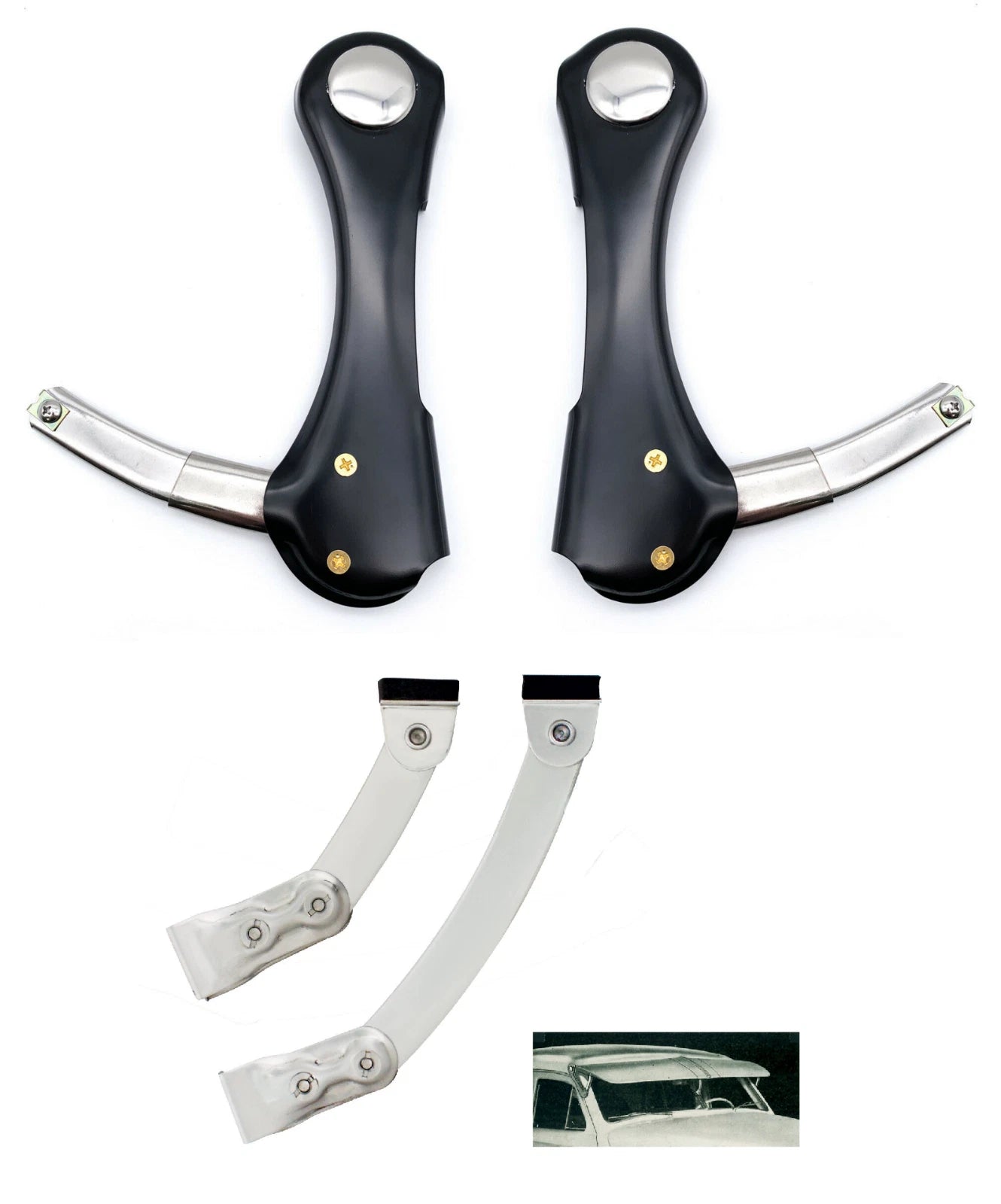 Visor Center Support Adjustable Side Mount Brackets for Ford Ranger (2019–2024)