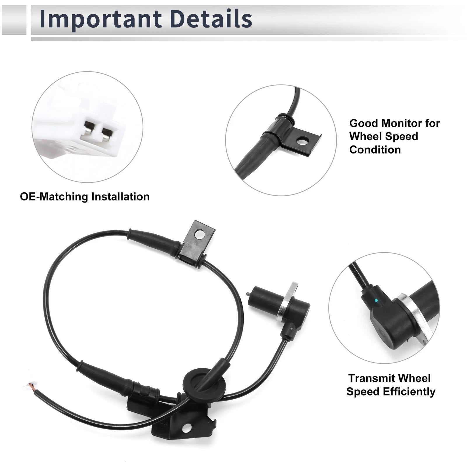 ABS Wheel Speed Sensor for Hyundai Sonata (No. 9568038600/956803C600)