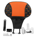 Backrest Pad for Harley Touring Electra Glide (2014–2023) - Black Orange