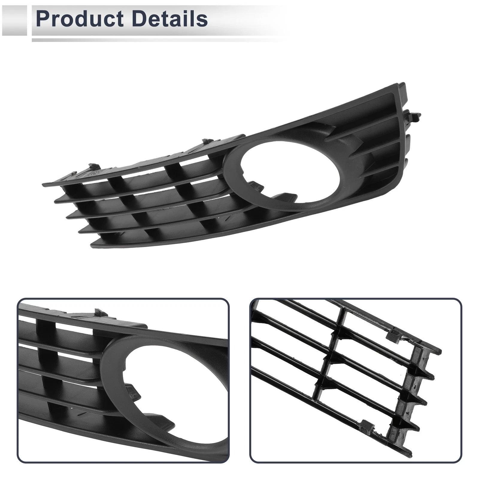 1 Pc Fog Light Grill for Audi A4 Quattro (2002–2005) No. 8E0807681A