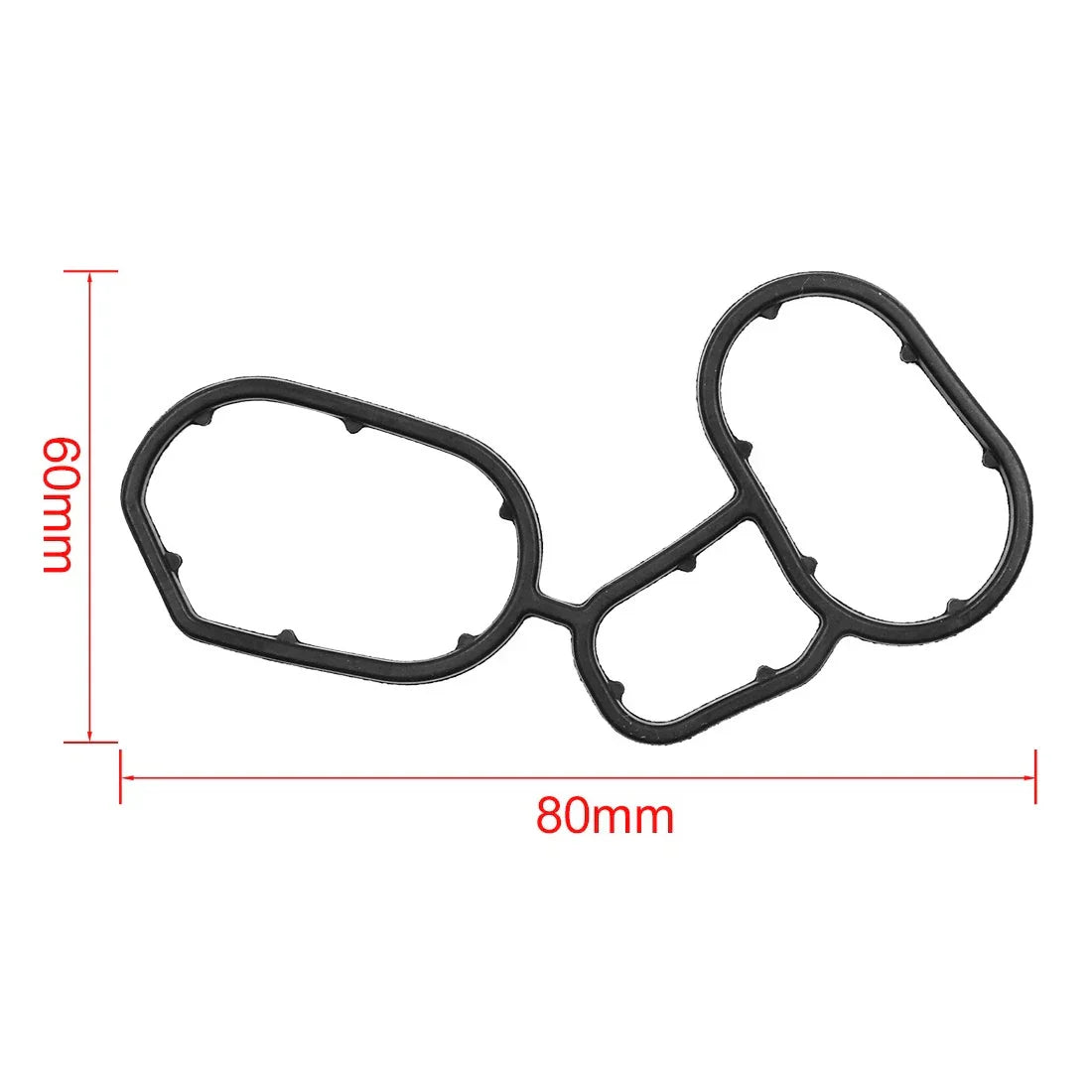 Black Cooler Housing Gasket Engine Oil Filter Seal for BMW E90 E46