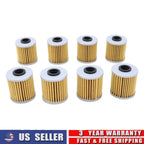 8Pcs Oil Filter for Kawasaki KX250 KX450 KX250F KX450F (2004–2023)