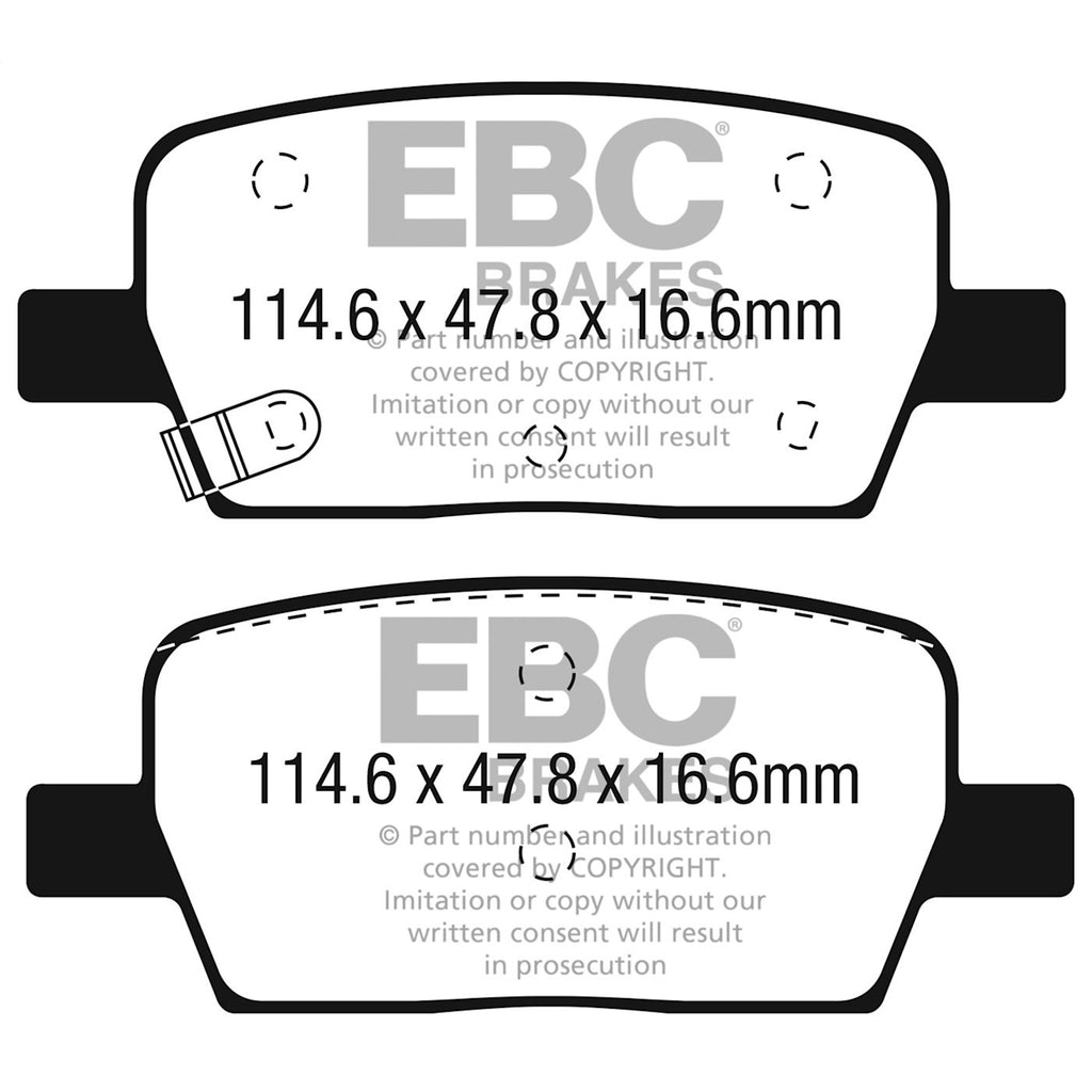 Set of 2 Brake Pads for Porsche Cayenne (2018–2023)
