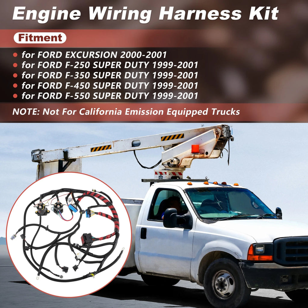 Engine Wiring Harness F81Z-12B637-EA for Ford F250 F350 F550 (1999–2007)