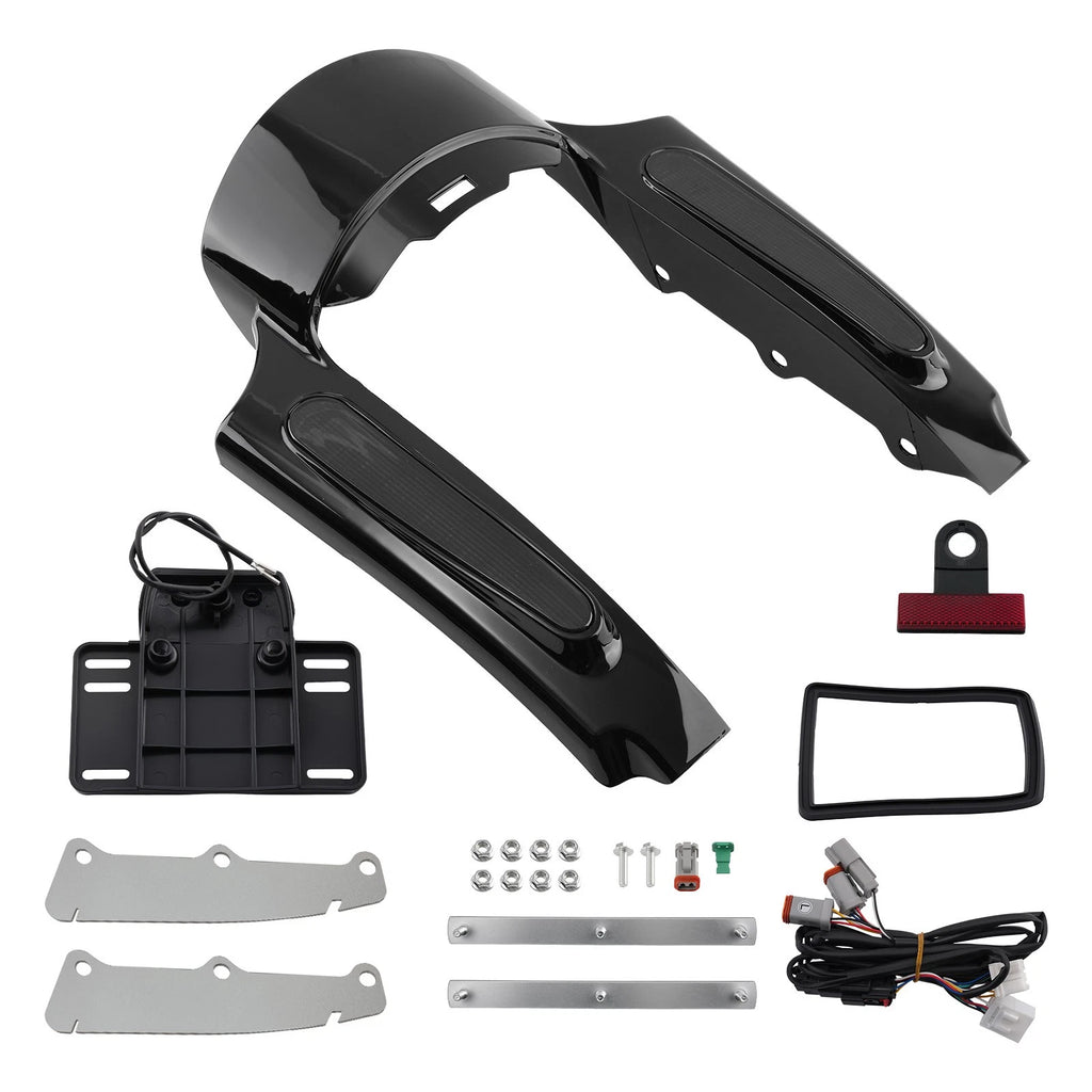 Mud Flaps Rear Fender for Harley Road King/Road Glide FLHR/FLTRU (2009–2013)