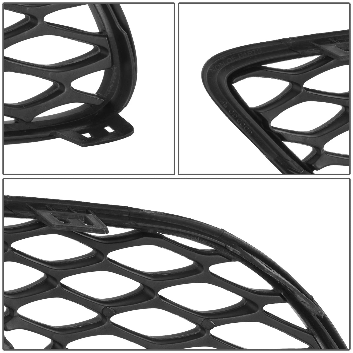 Fog Light Bezel Cover for Chrysler 300 (2015–2016) Right Side, Black