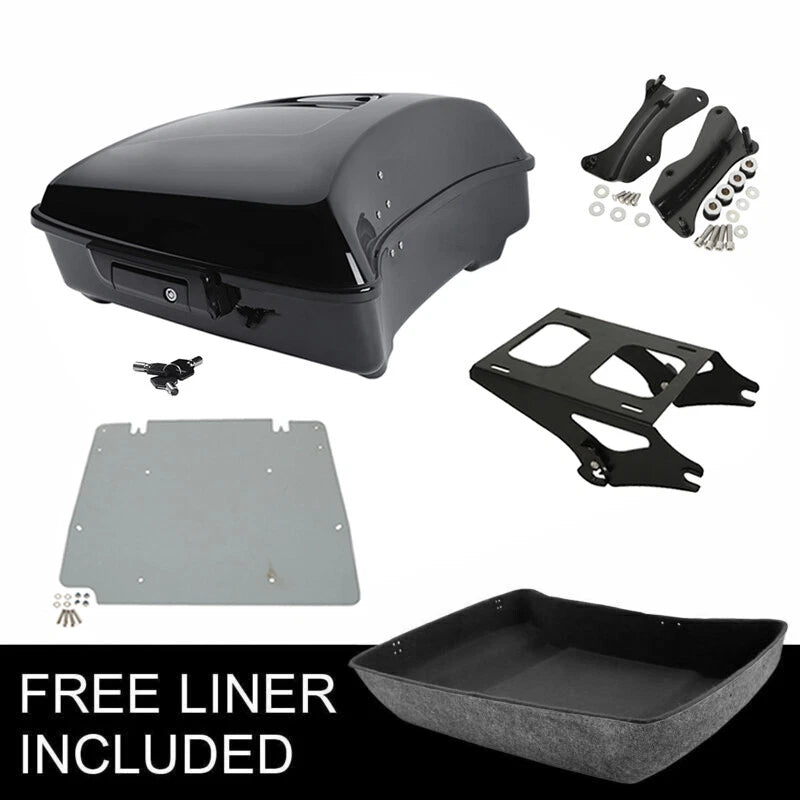 Chopped Trunk Plate Mount for Harley Touring Street Glide (2014–2026)