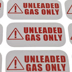 Unleaded Sticker for