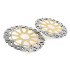 Gold Front Brake Disc Rotors for Ducati Multistrada Enduro 1200 (2016-2018)