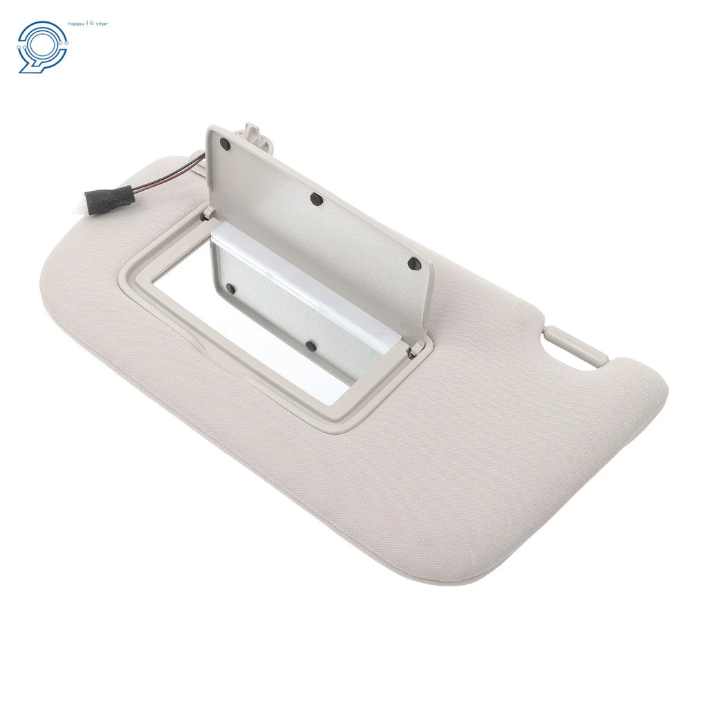 Driver Sun Visors for Nissan Sentra (2013–2019) with Vanity Mirror, Light Gray