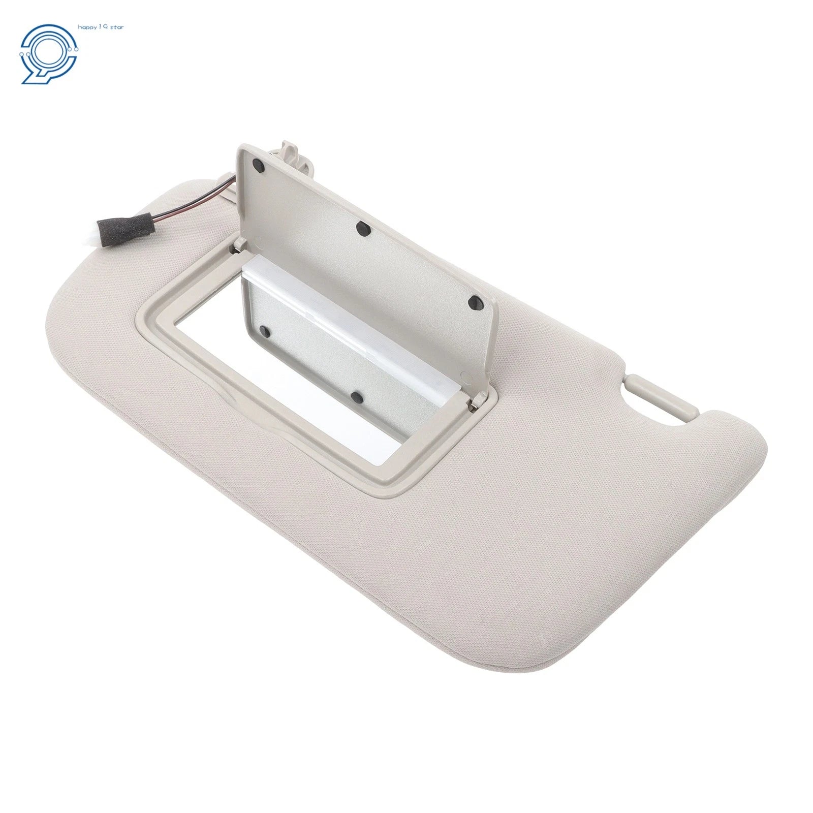 Driver Sun Visors for Nissan Sentra (2013–2019) with Vanity Mirror, Light Gray