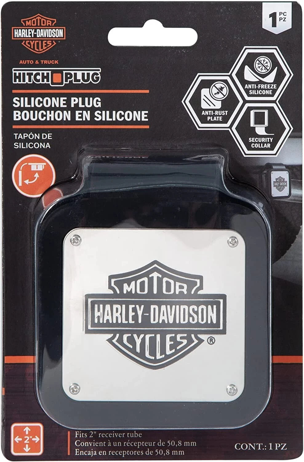 Silicone Hitch Plug Cover for Harley-Davidson (2" Receiver Tube) 2306
