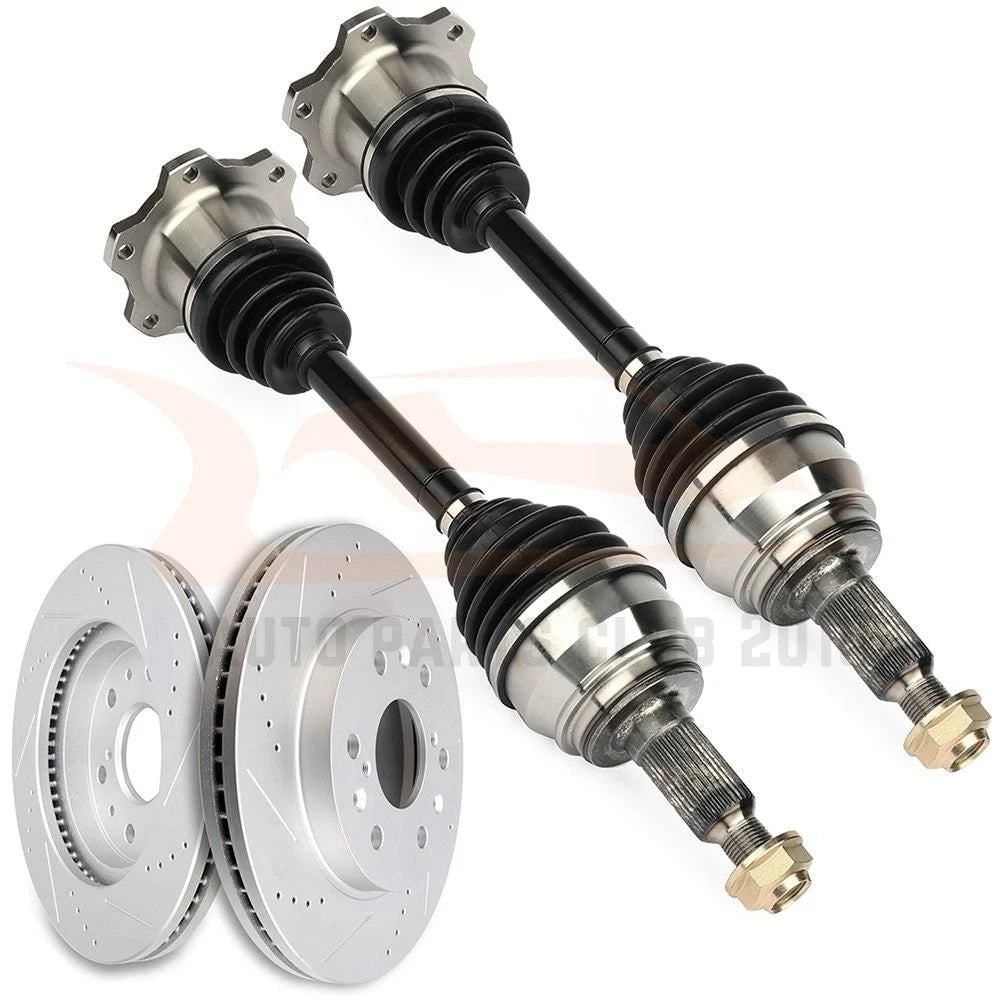 Front CV Axle Brake Discs Rotors for Chevrolet Suburban 1500 (2007–2013)