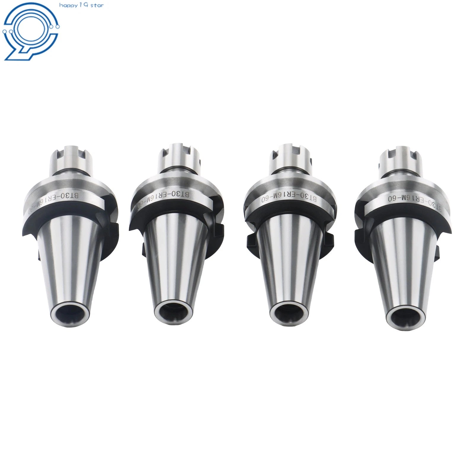 Set of 4 BT30 ER16 Collet Chucks for Mini Tool (G2.5 20K RPM)