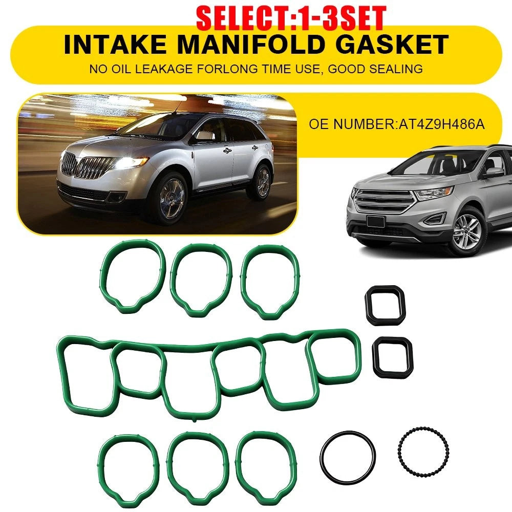 Intake Manifold Gasket for Ford Lincoln 3.5L-3.7L V6 (2011–2016)