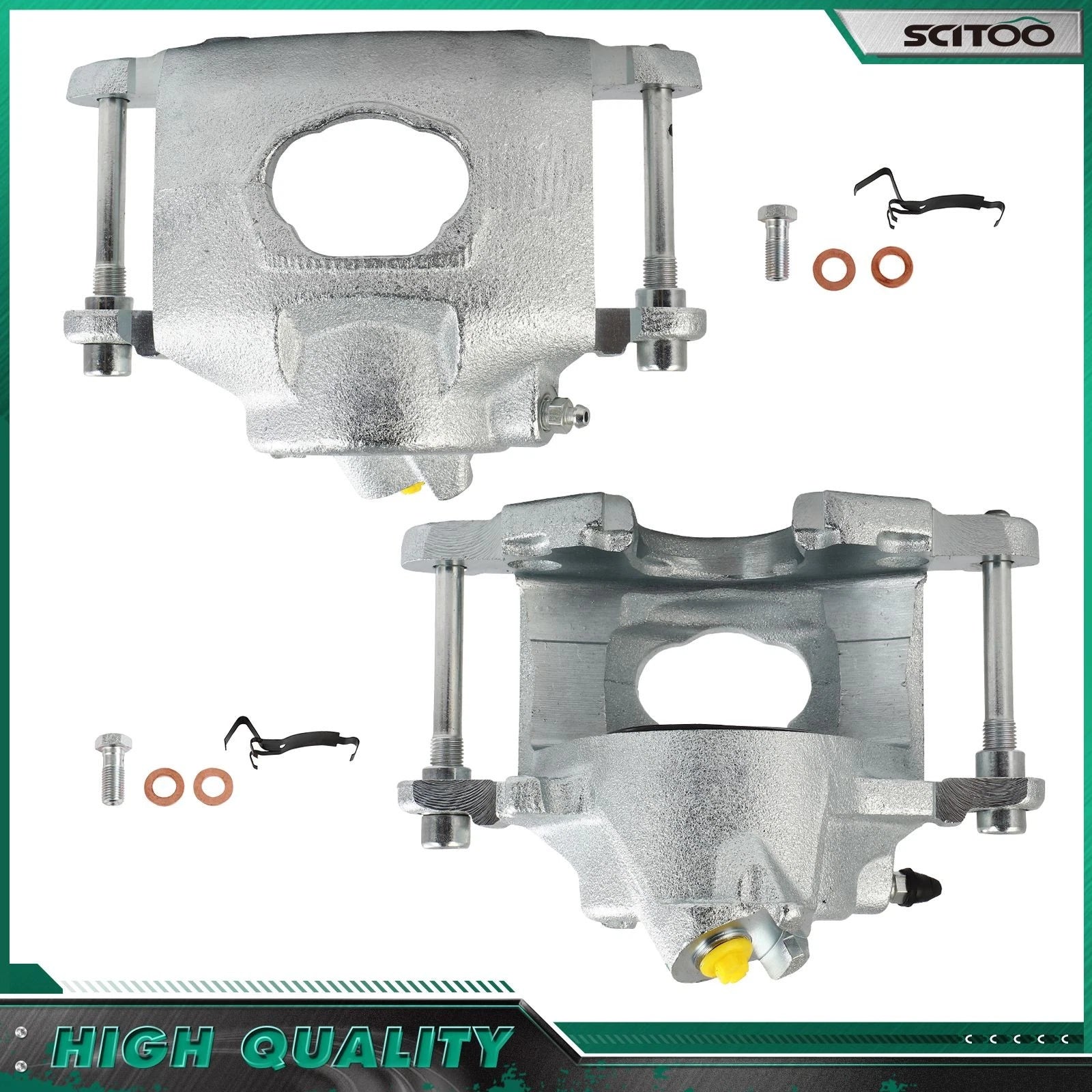 Front Pair Brake Calipers for Chevrolet Malibu Monte Carlo El Camino (1973–1976)