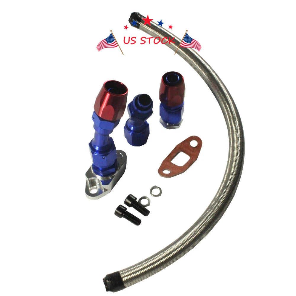 Oil Return Drain Line Kit for Turbo Charger (17")