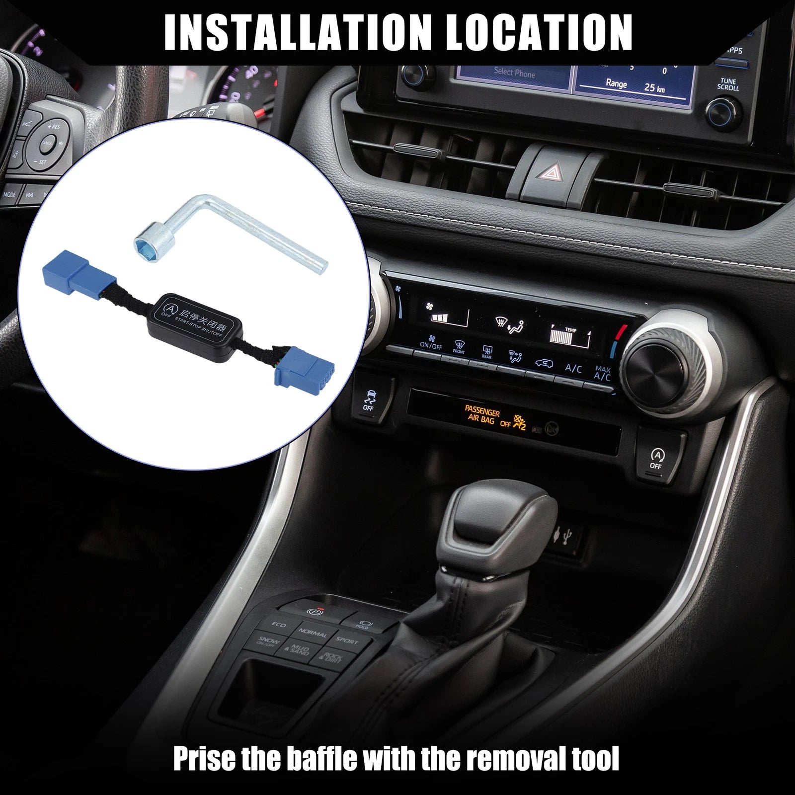 Auto Start Stop A-Off Cable Replacement for Toyota RAV4 (2020–2023)
