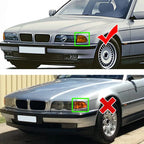 2x Clear Front Corner Signal Lights for BMW 7-Series E38 (1995–1997)