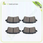 Set of 4 Metallic Brake Pads Rear for Audi A4 Quattro (2009–2016) & S4 (2010–2016)