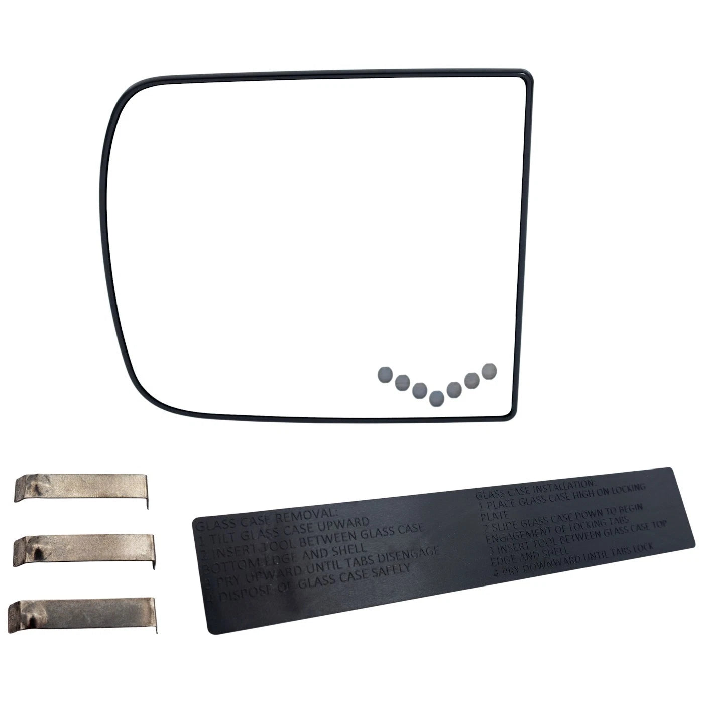 Driver Left Side Upper Heated Mirror Glass for Chevy Yukon Suburban