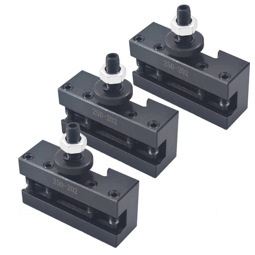 3Pcs BXA #2 250-202 Quick Change Tool Post Holder for CNC Machines