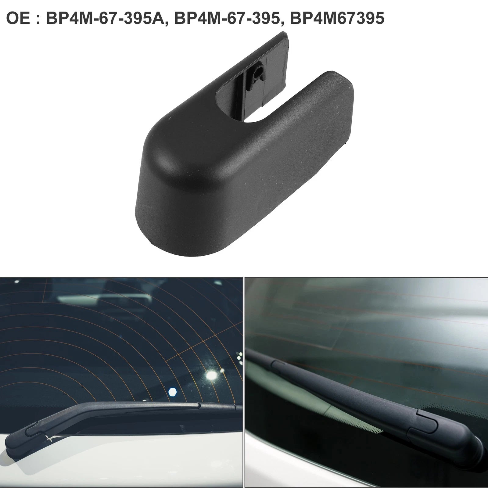 Rear Windshield Wiper Arm Cover Cap BP4M-67-395A for Mazda 3 (2004–2009)