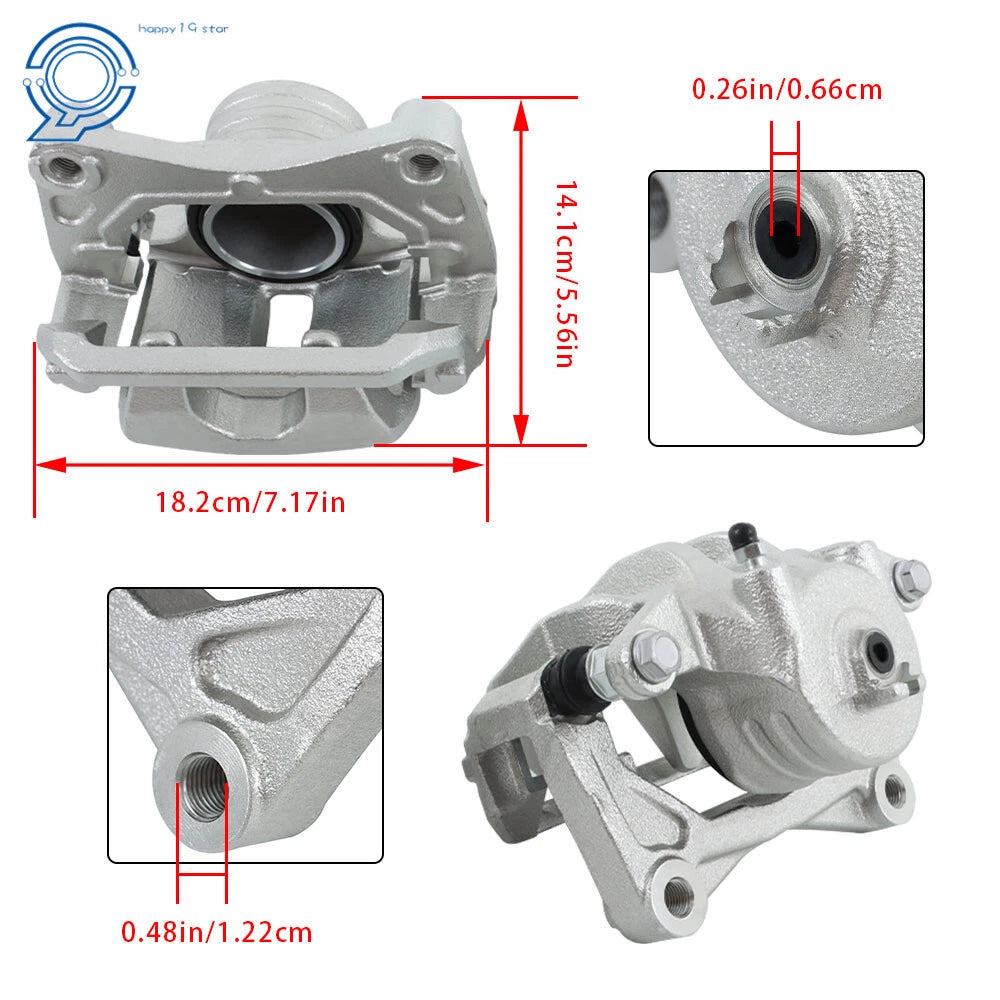 Set of 2 Front Brake Calipers for Nissan Murano (2003-2012)