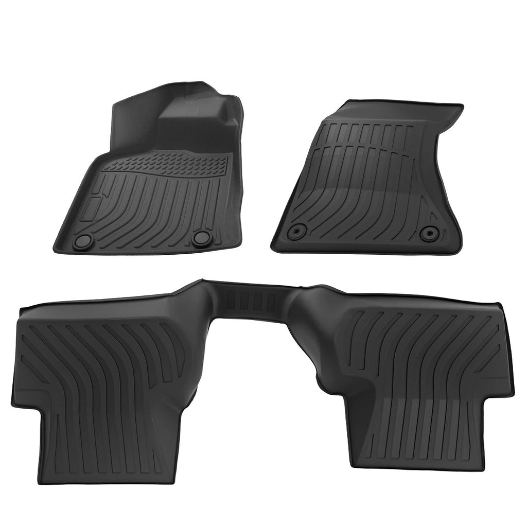 Black Floor Mats Liner for Audi Q5 SQ5 (2009–2017) Waterproof TPE Rubber Set