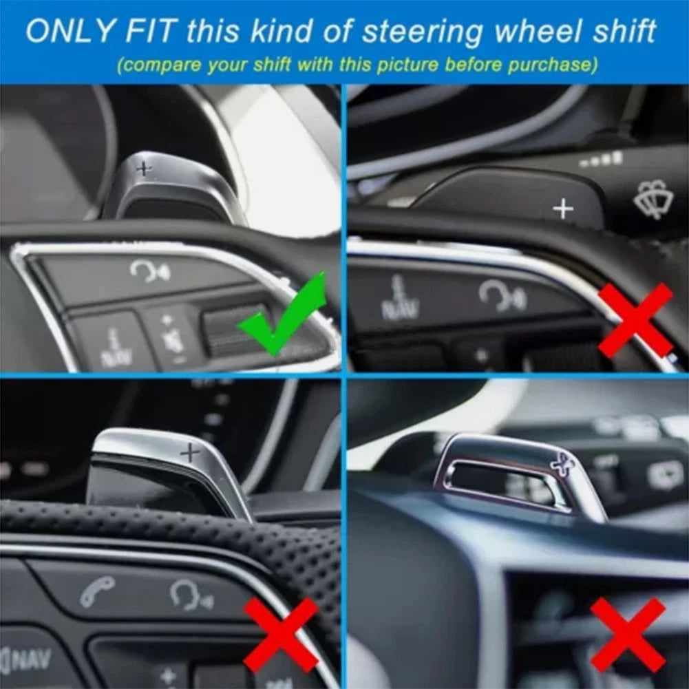 Steering Wheel Shift Paddle Extensions for Audi S3 S5 S6 RS3 RS4 RS6 RS7 (2013–2020)