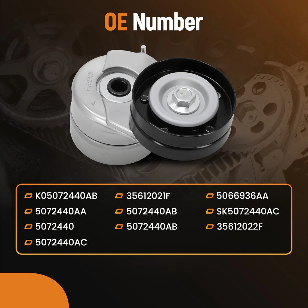 Engine Belt Tensioner Kit for Jeep Liberty 2.8L (2005–2006) SK5072440AC KJ