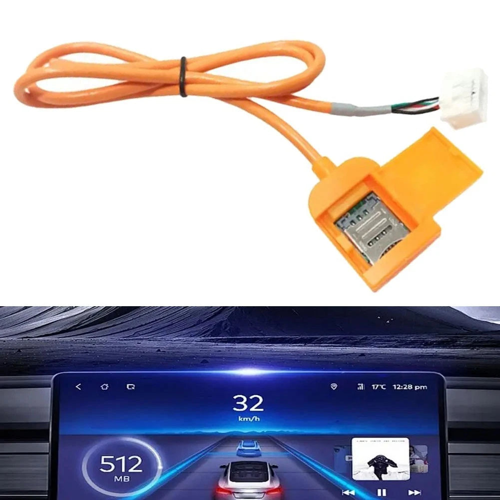 4G SIM Card Slot Adapter Cable Connector for Android Radio Head Unit
