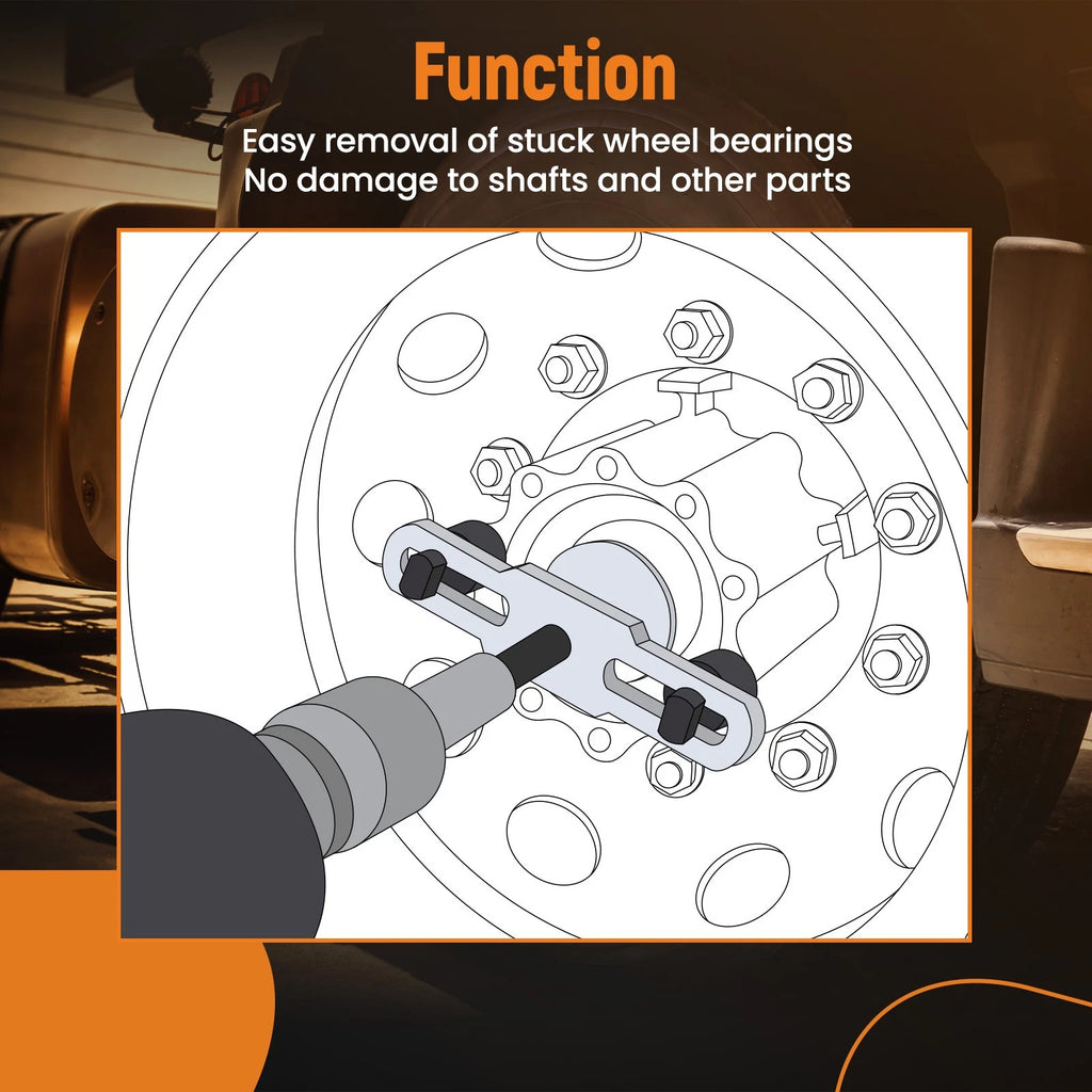 Hub Bearing Puller Extractor for Class 6-8 Trucks