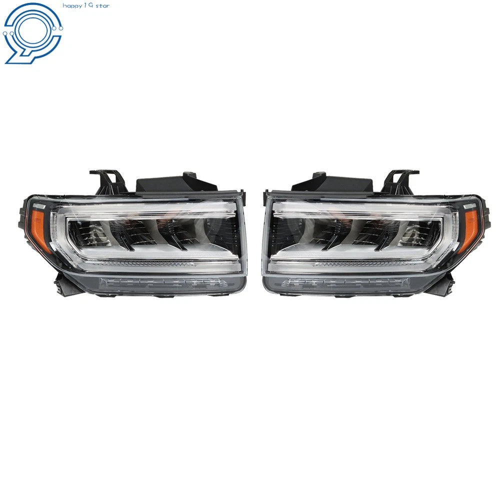 Set of 2 Headlamps for GMC Acadia SL/SLE (2020–2023) LED Chrome