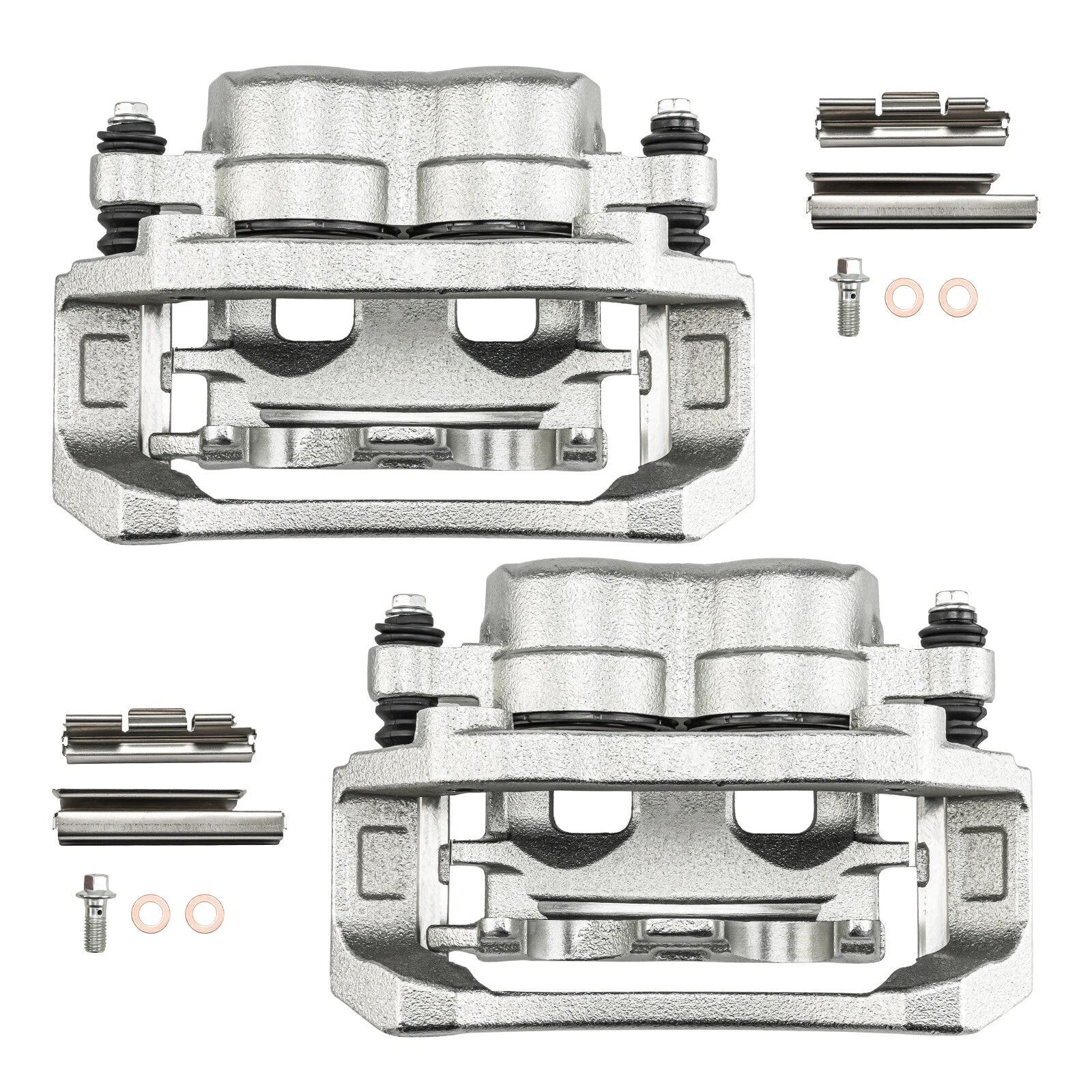 2x Front Brake Caliper w/ Bracket for Dodge Durango (2004–2006) & Ram 1500 (2004–2006)